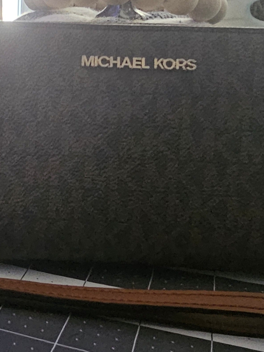 Michaels Black Leather with Gold Logo